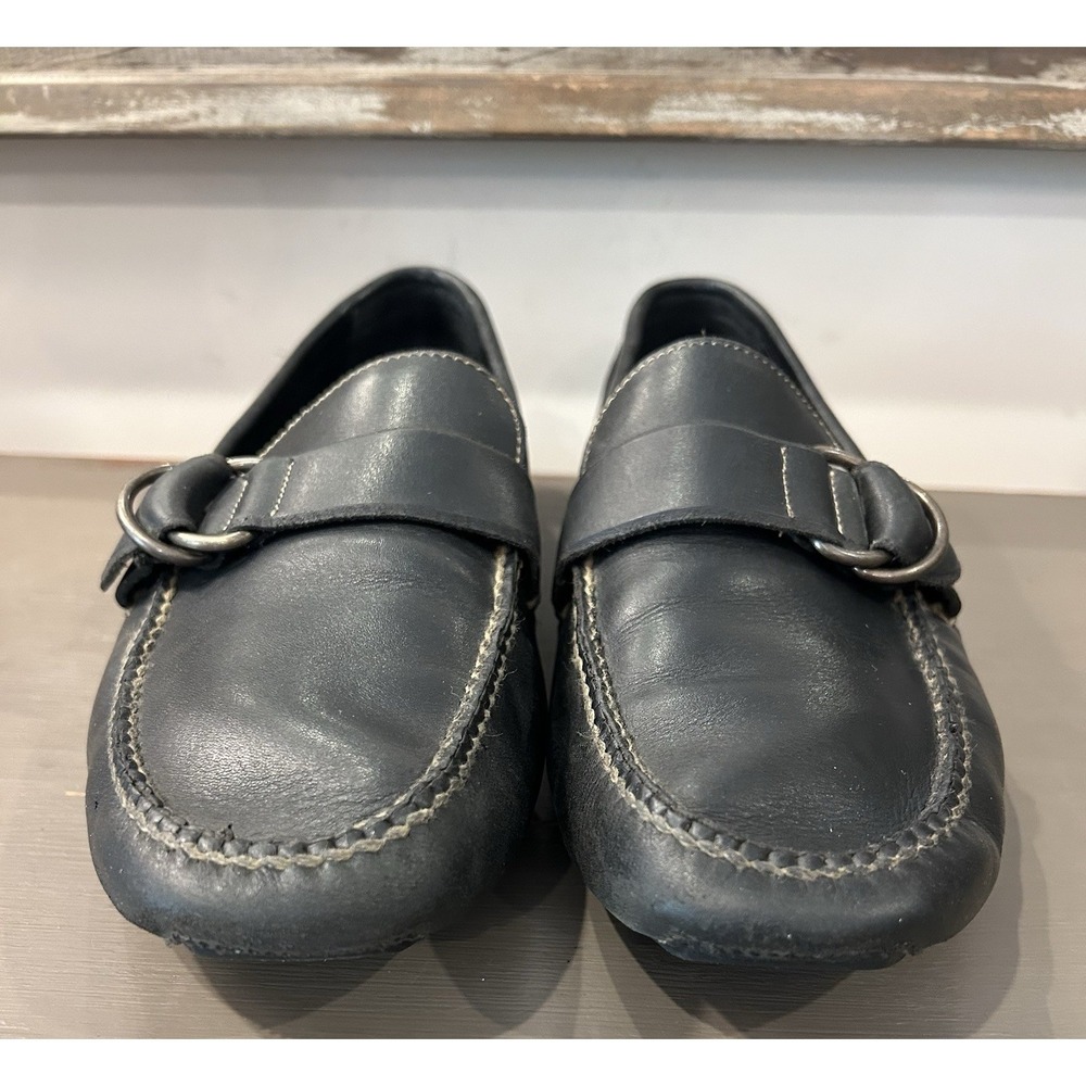 Polo Ralph Lauren Black Leather Driving Loafers Men's US Size 7.5D - Picture 4 of 8